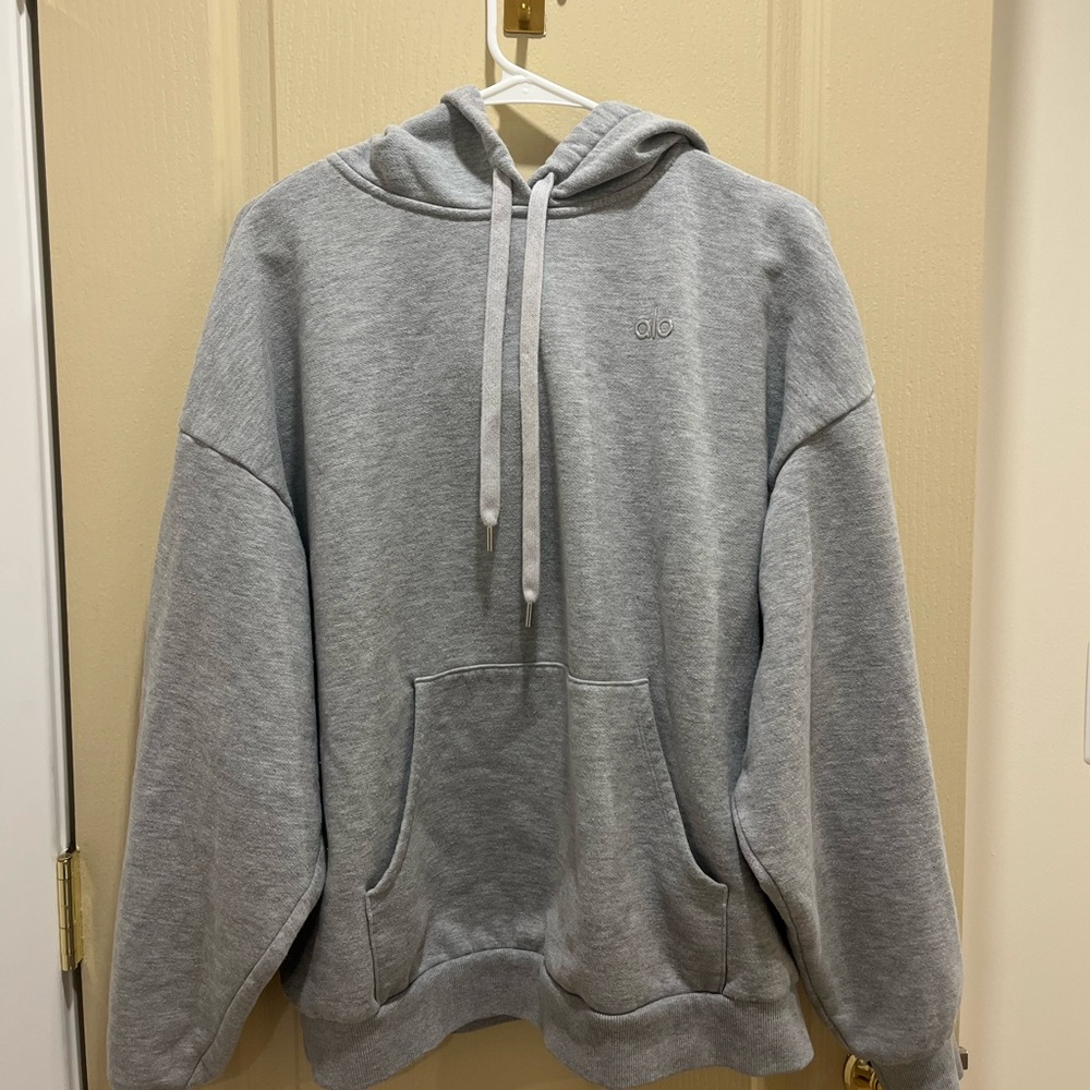 ALO Yoga Gray Hoodie large
